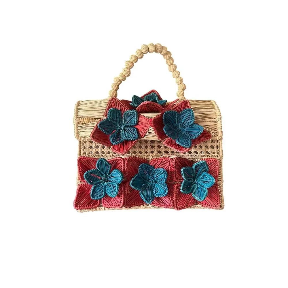 MERCEDES SALAZAR Sol Woven Handle Bag
